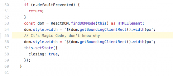 Found some Magic Code on AntDesign