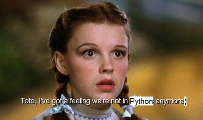 I started a new project in C (after using Python for a month) and got approximately 90 million compile errors
