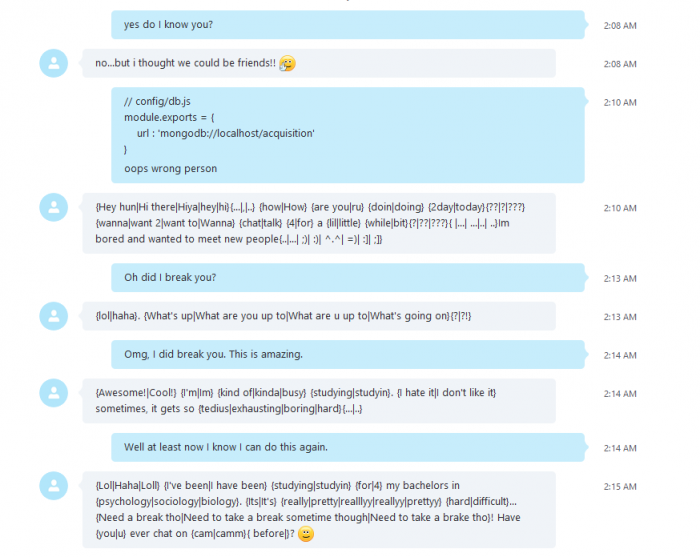 So I accidentally broke a Skype messaging bot..