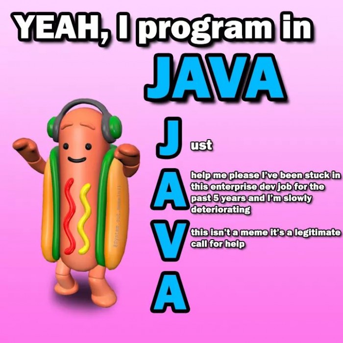 I program in java