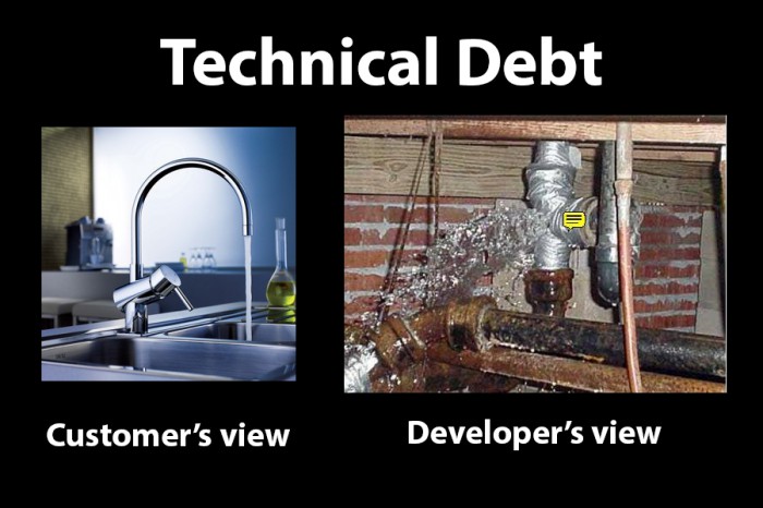 Technical dept : customer vs developer