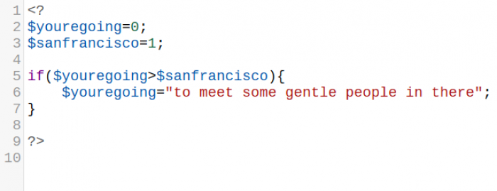 When you're programming and you've got a song stucked in the head...