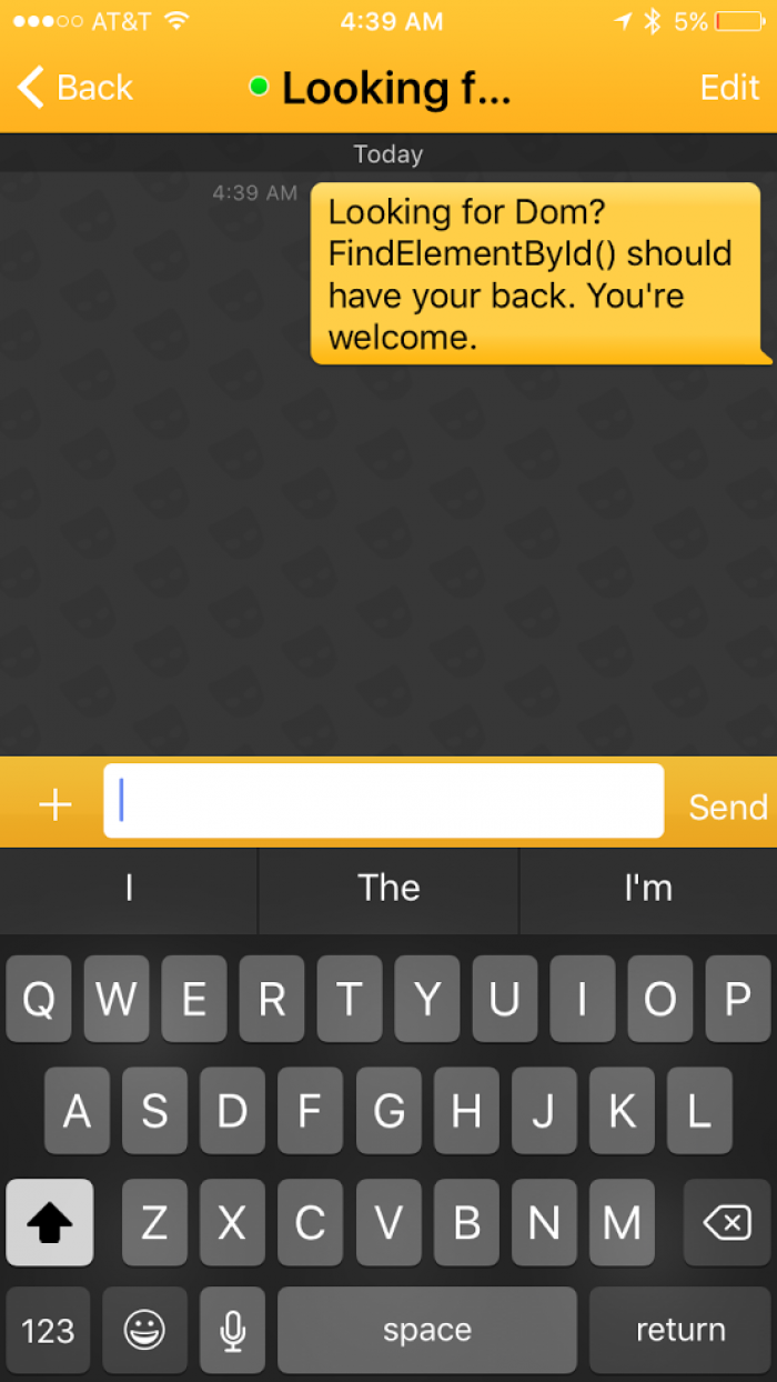 This is why I'm single.