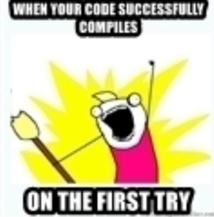 when your code compiles