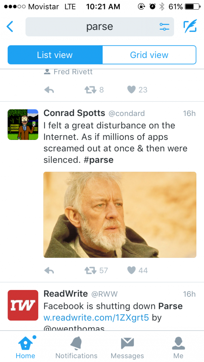 Parse developers today