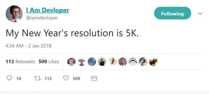 My New Year's resolution