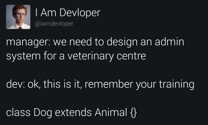 class Dog extends Animal {}