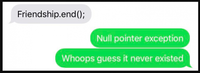 One of my better comebacks.