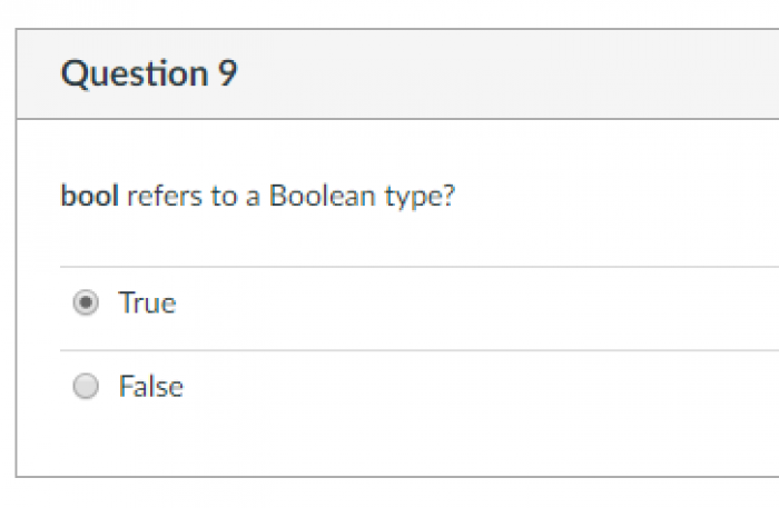 My personal favorite question on a recent quiz.