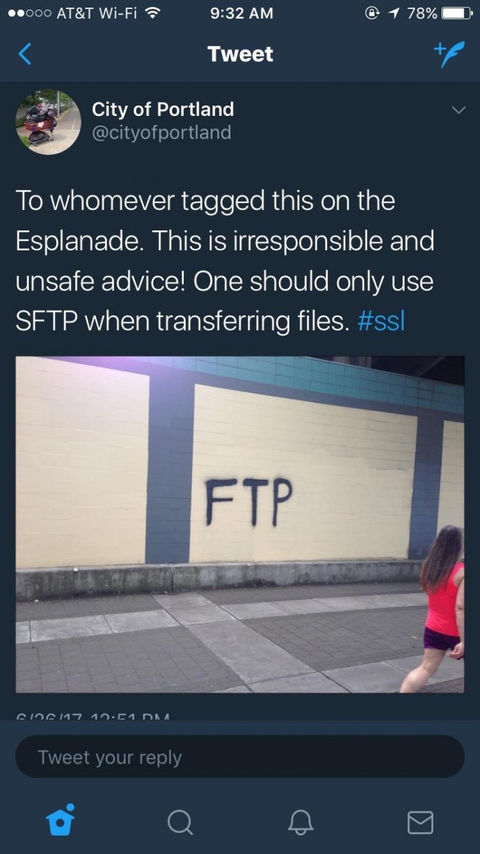 My city's twitter posted this.