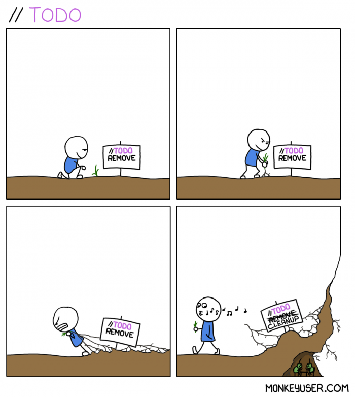 [monkeyuser] // TODO