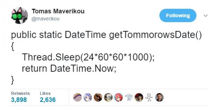 getTommorowsDate()