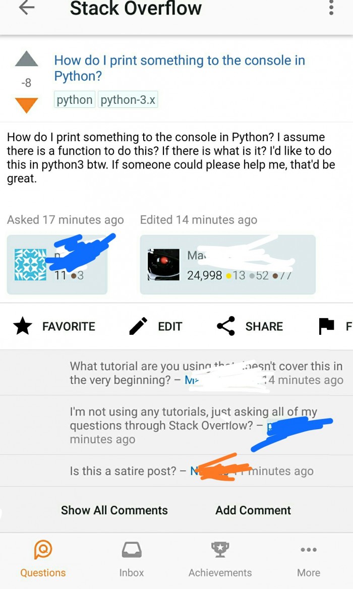 I'm not using any tutorials, just asking all of my questions through Stack Overflow?