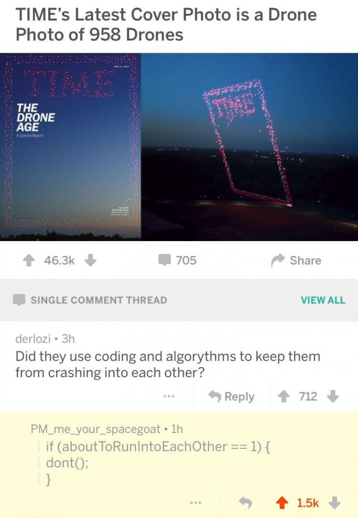 Redditor explains how TIME’s drones don’t crash