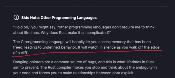 C will watch in silence