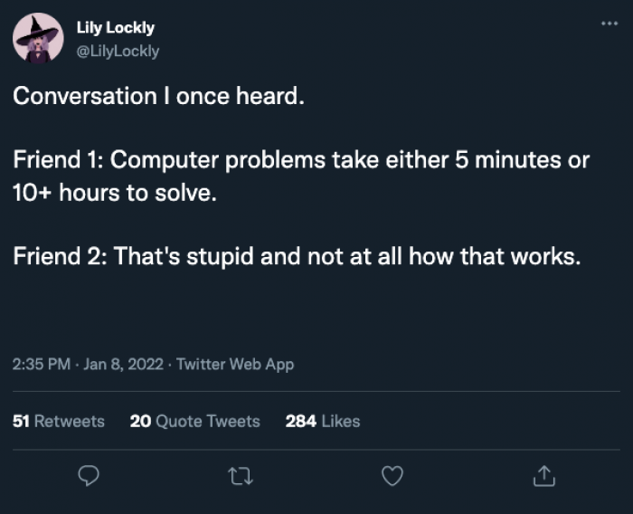 friend 3: most of them won't be solved