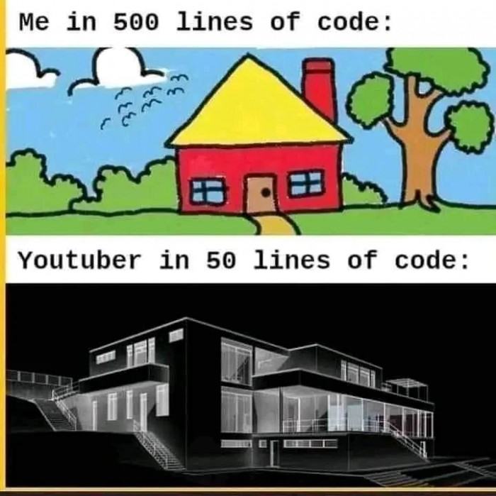 My code vs. YouTuber's code