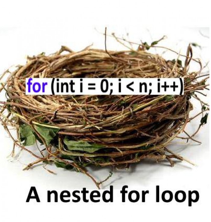 A nested for loop
