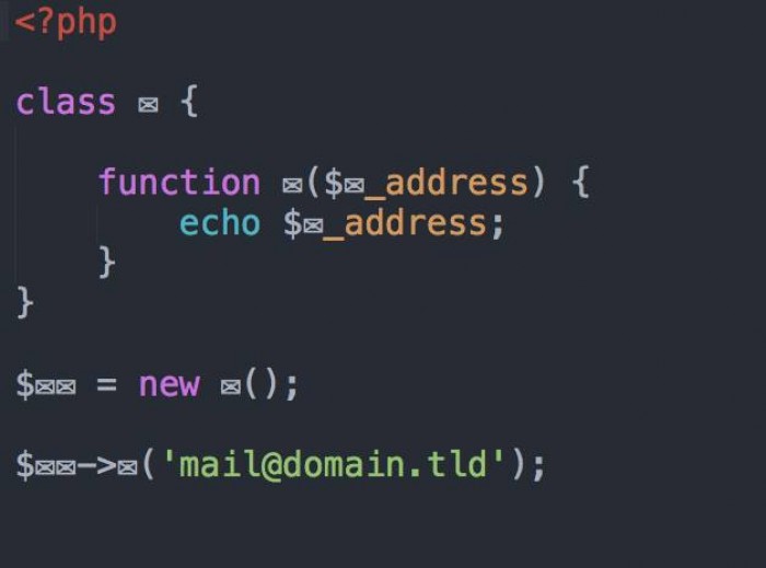 This is valid Code in PHP