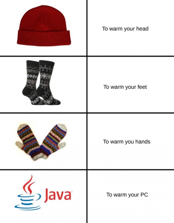 When you moan about it being cold....