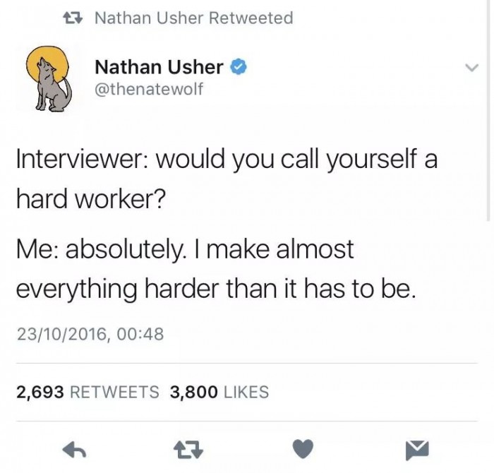would you call yourself a hard worker?