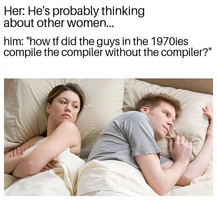 Compile the compiler without the compiler