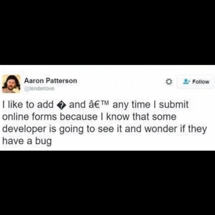 Online forms joke
