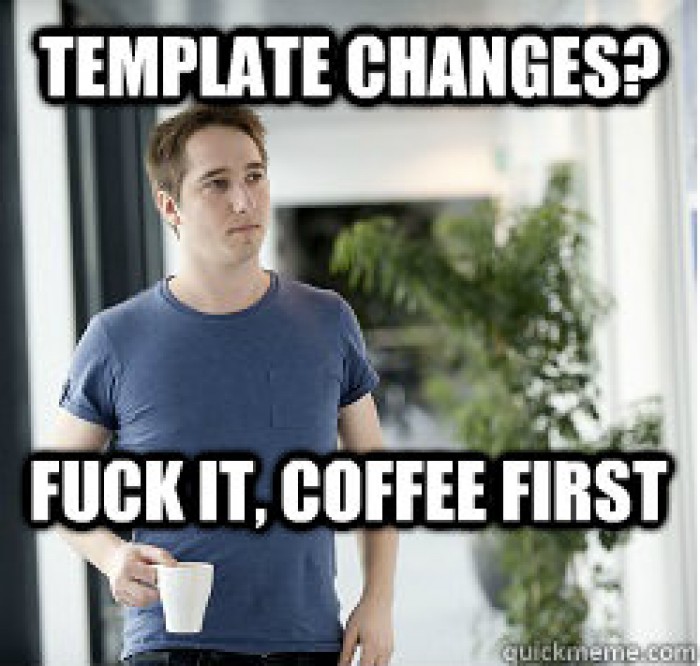 Busy Web Developer: Template Changes