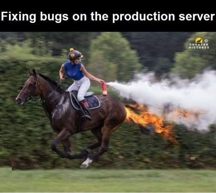 Fixing bugs on the production server