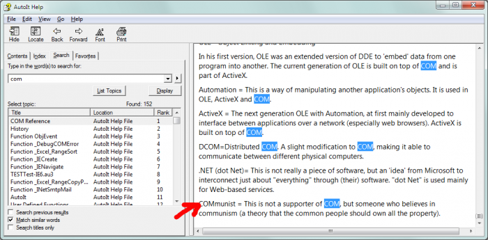 Funny from AutoIt docs