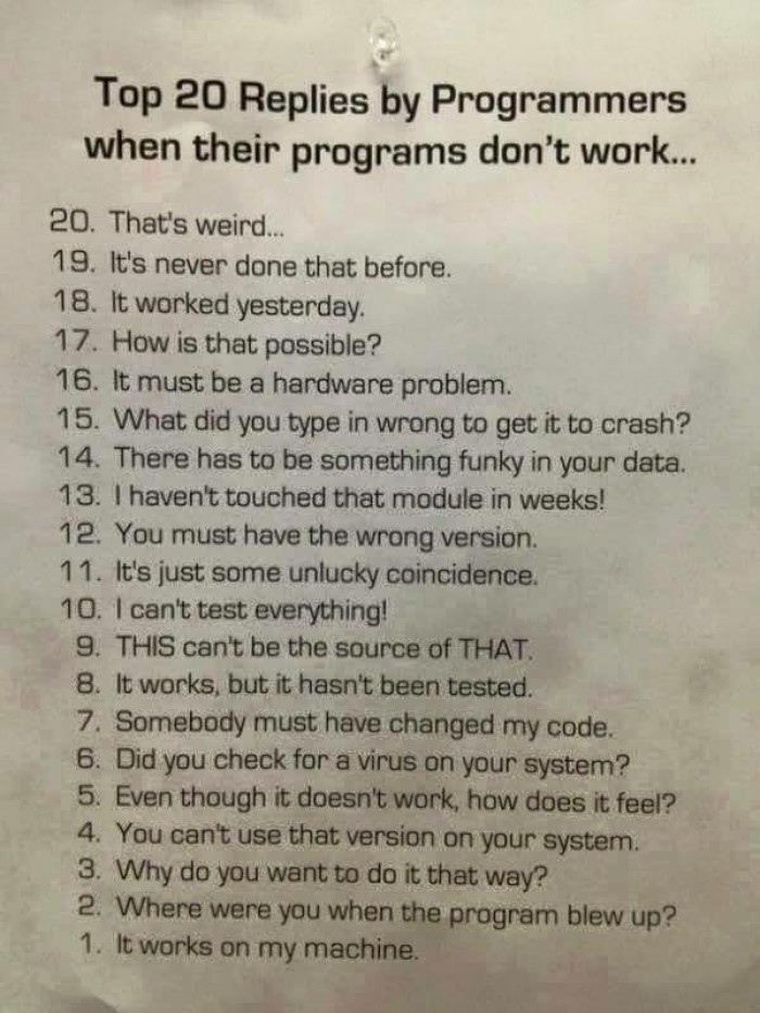  It's not my fault!