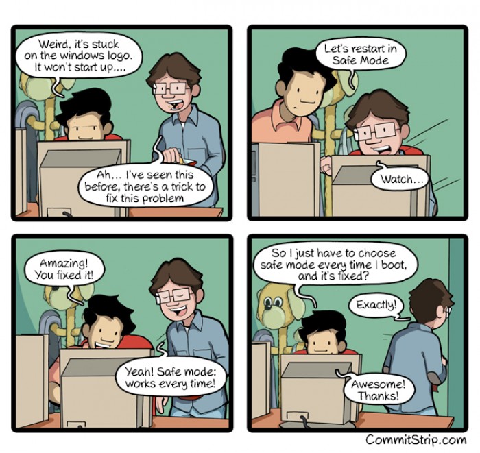 Childhood of a coder: safe mode