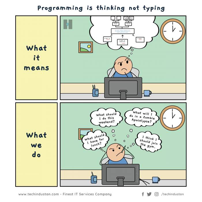 Programming is thinking not typing!